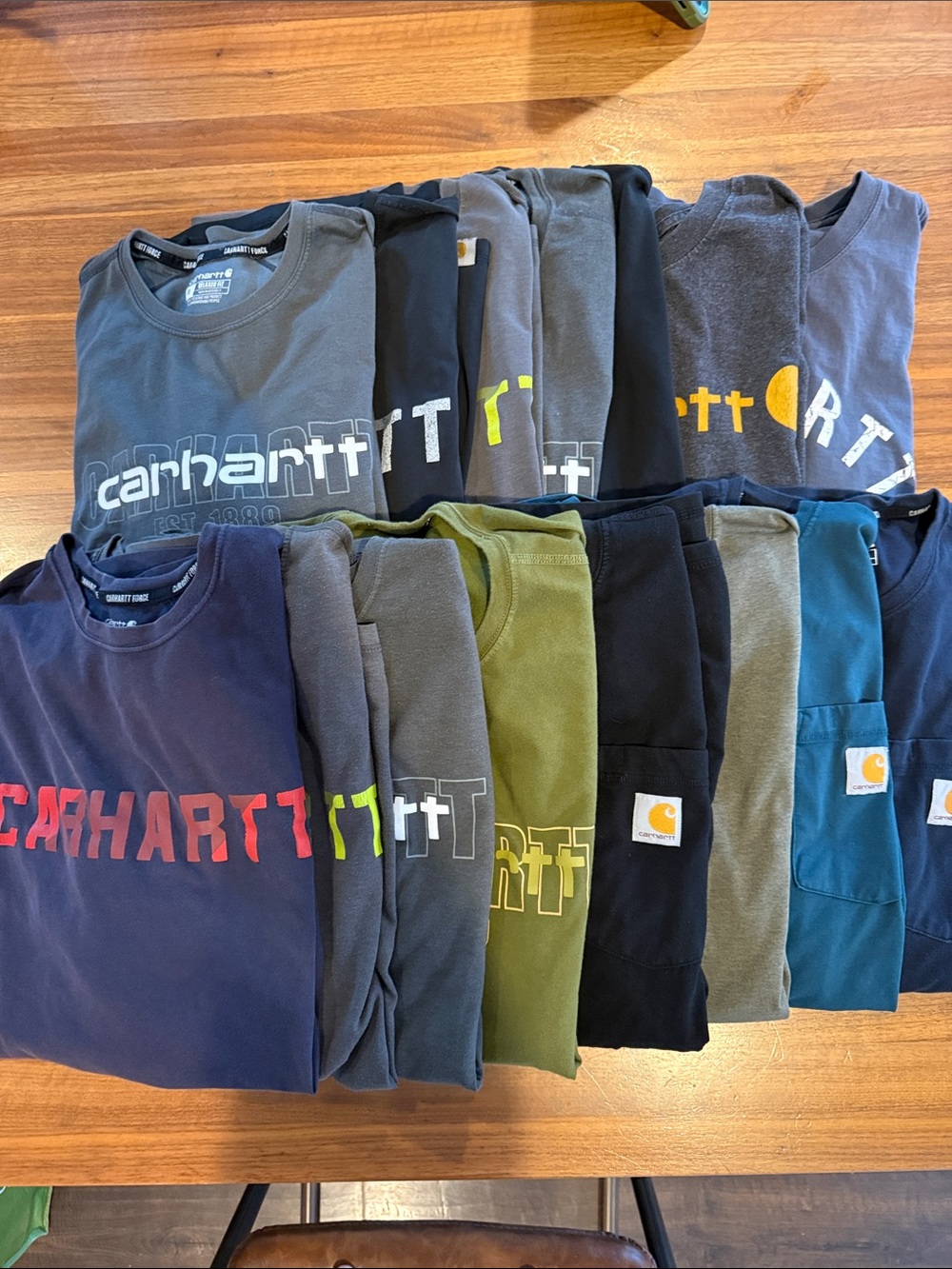 15 Carhartt Force Relaxed Fit T-Shirt Mens Size XL Short Sleeve Crew-Neck - Picture 1 of 16